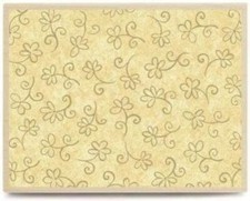 Field of Flowers Wood Mounted Rubber Stamp NWT NEW Stampabilities 3 3/4" x 5" Cr