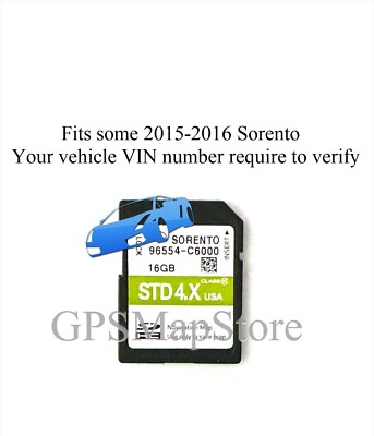 2015 2016 Sorento GPS Navigation DATA SD Card U.S Map *Please Read Description