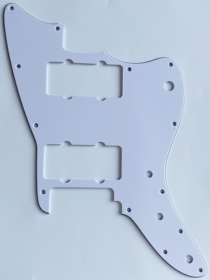 For Fit Fender Squier Affinity Jazzmaster Style Guitar Pickguard 3 Ply White