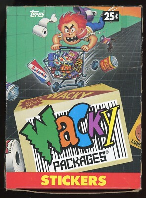 1991 Topps Wacky Packages Non-Sports Stickers Wax Packs Box 48 ct