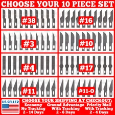 10PC Hobby Exacto Knife X-Acto Blades Xacto Craft Tool #3 #4 #10 #11 #16 #17 #38