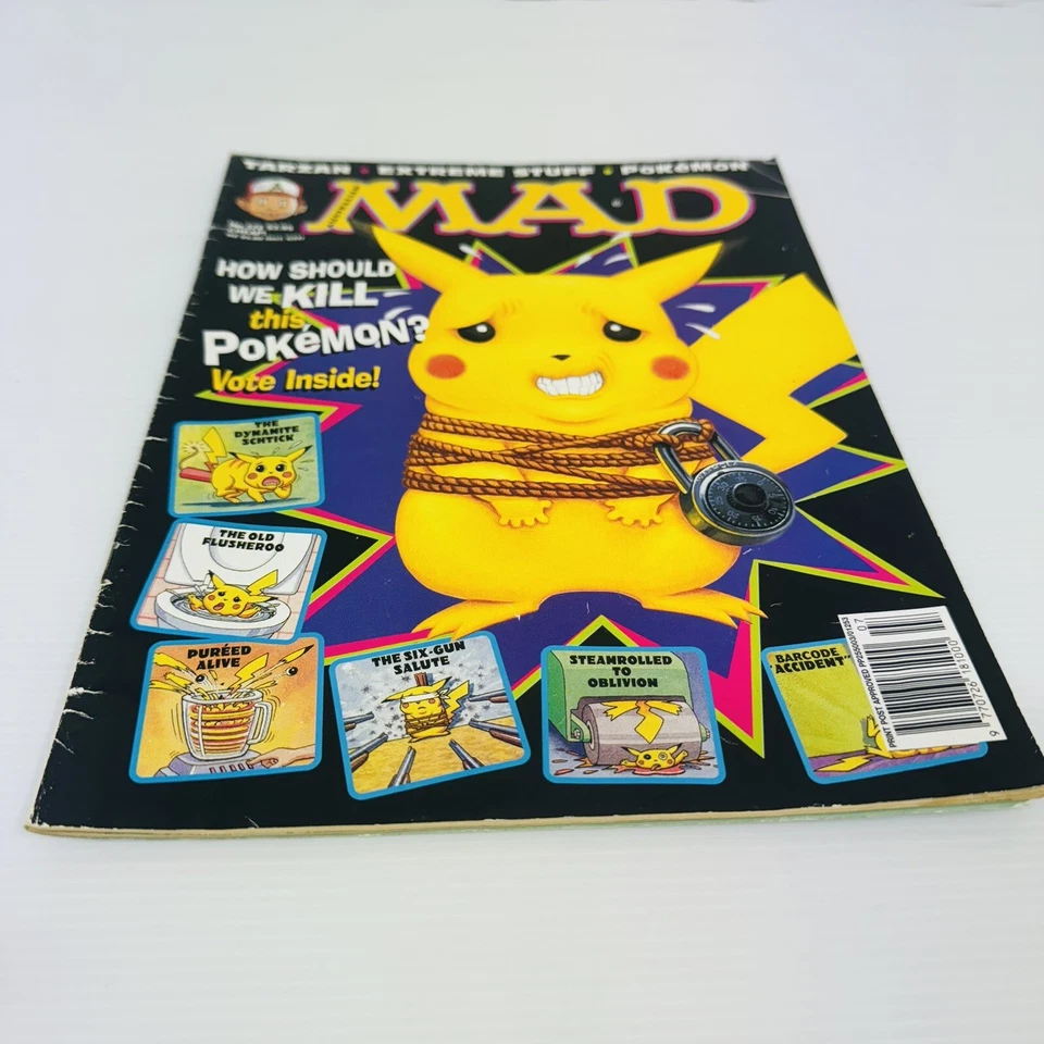 Australian Mad Magazine No: 372 Pokemon Pikachu 1999 Tarzan Vintage Humour Comic - Image 3 of 4