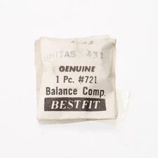 UNITAS 431, 432 Balance Complete Watch Part Bestfit # 721/1833 Watchmakers