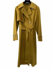 Joseph Wool And Cashmere Trench Coat Mustard Fr36 Worn Once