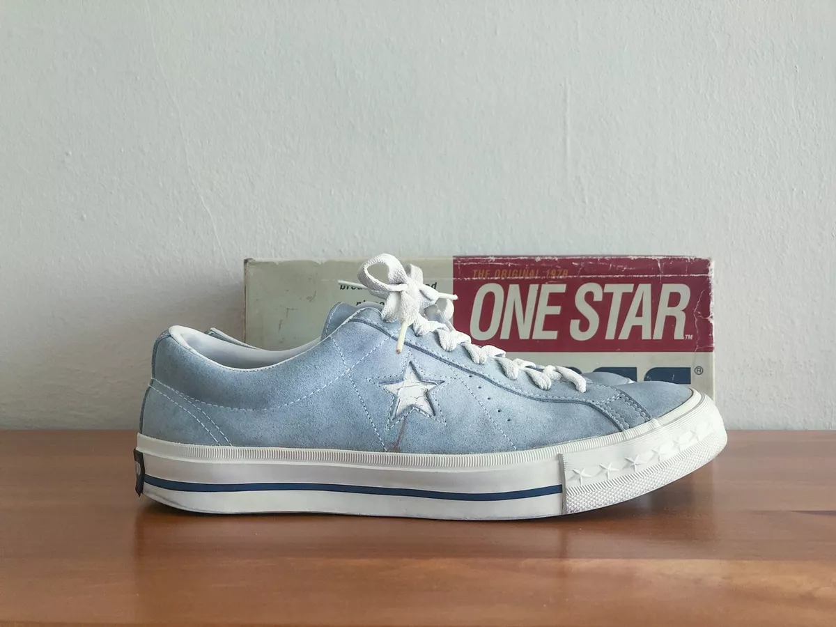 90s Vintage Converse One Star OX Suede Baby Blue Men's Size 8.5 Kurt Cobain 1994 eBay