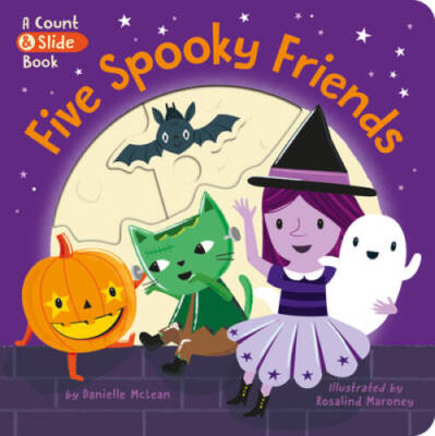Five Spooky Friends: A Count  Slide Book - Board book - VERY GOOD