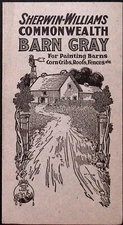 Sherwin Williams Commonwealth Barn Gray Architectural Paint Sample Brochure