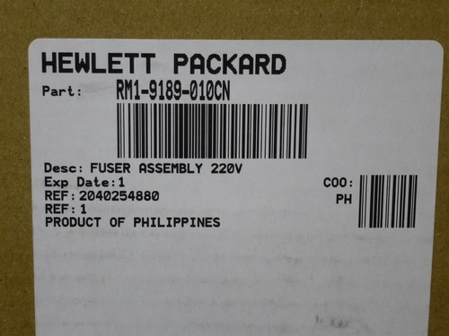 HP RM1-9189-020 RM1-9189-010CN GENUINE Fuser Assembly 220v M400 M420 NEW