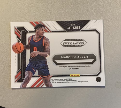 2023-24 Panini Prizm Draft Picks MARCUS SASSER AUTO Hyper Autograph RC Rookie - Picture 2 of 2