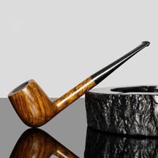 Briar Billard Pfeife Handmade Holz Tabakpfeife Straight Taper Stiel Smooth Pipe 