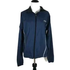 SUGOI Men's Cycling Jacket S Small Windbreaker Blue Full Zip Polyester Vented