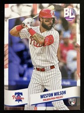 Weston Wilson RC - 2024 Topps Big League Rookie Card Philadelphia Phillies #152. rookie card picture