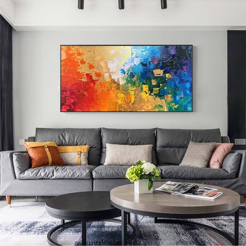 Original Handpainted Texture Abstract Oil Paintings On Canvas Home