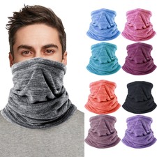 Winter Soft Fleece Neck Gaiter Warmer Face Mask for Cold Weather Outdoor Sports
