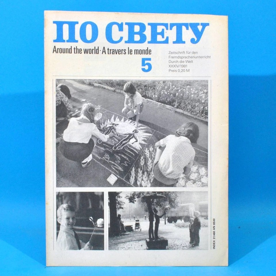 DDR Po swetu 5 von 1981 По свету | Russisch Englisch Französisch | Schulbuch - Bild 1 von 1