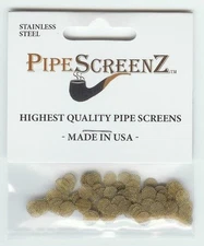 NEW SIZE! 100+ Count 1/4" Size(0.25")(6.35 mm) Brass Pipe Screens PipeScreenZ™
