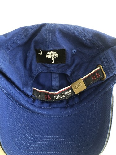 Myrtle Beach South Carolina Blue Ball Cap With Flag Adjustable Unisex - Picture 2 of 3