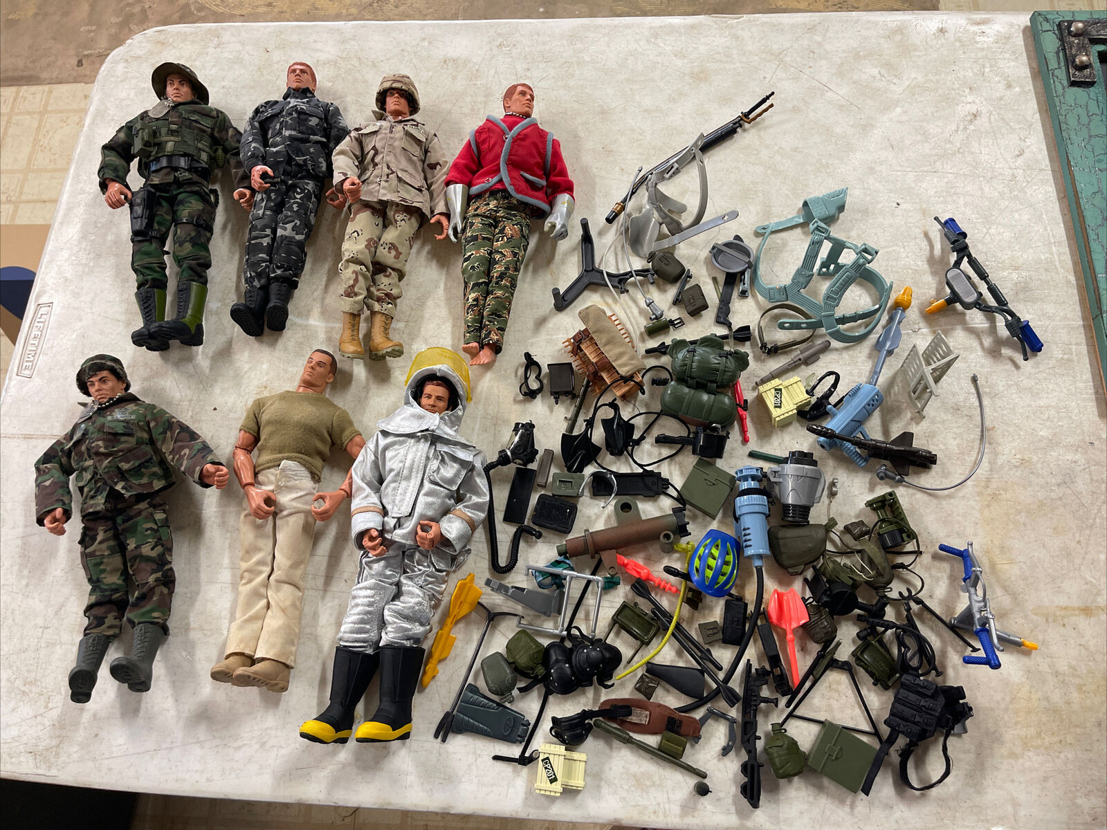 G.I. Joe 1/6 Action Figure Lot Accessories Equipment Weapon Uniforms  90s-00s 12”