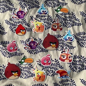 NEW Rovio Angry Birds Game Vinyl Sticker Decal Collection Skateboard Laptop Rare