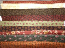 THIMBLEBERRIES Fall AUTUMN leaves RJR Cotton Fabric U-PICK see INFO 1/2 yd BTHY