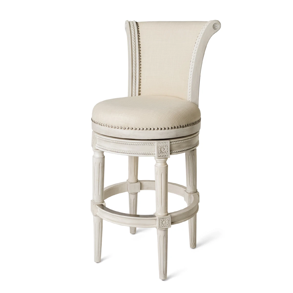 Taburetes De Bar Maven Lane Adrien Saddle – Pack De 2, Roble Blanco, Altura Mostrador (caja Abierta)