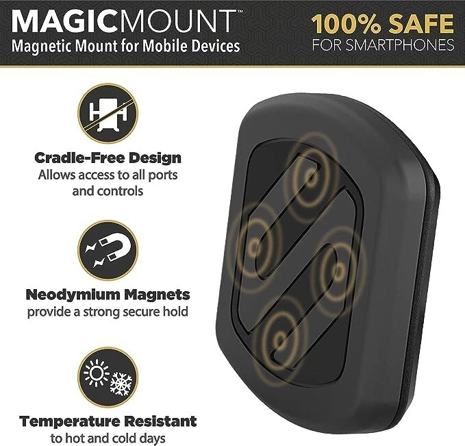 Scosche MagicMount™ Magnetic Vent Mount FOR MOBILE DEVICES, CAR MAGVM - Image 4 of 4