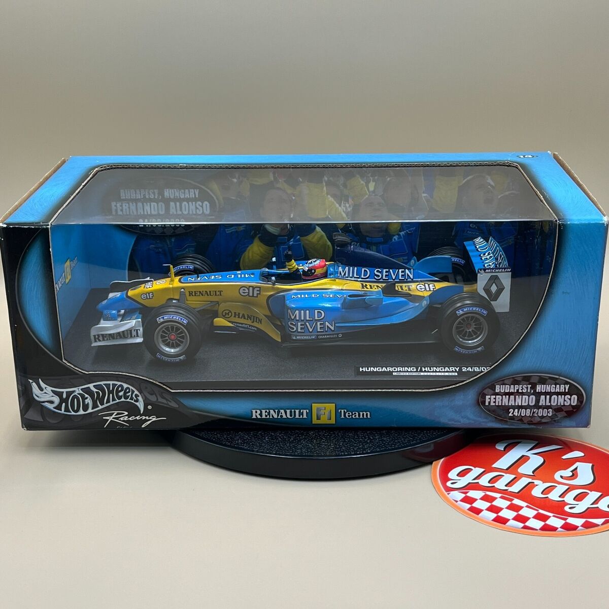 Hot Wheels 1/18 Renault R23 F. Alonso Hungary 2003 MILD Hot Wheels 1/18 Renault R23 F. Alonso Hungary 2003 MILD