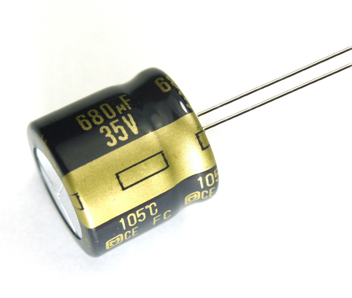 10 Elko Low Impedance Kondensator Radial Panasonic FM 330uF 35V 105 &deg; C 860412 E