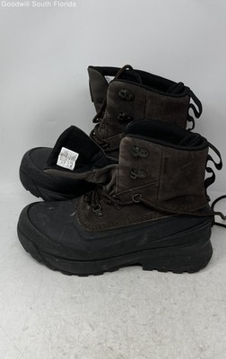 The North Face Mens Chilkat V NF0A5LW3U6V Brown Black Winter Boots Size 7.5