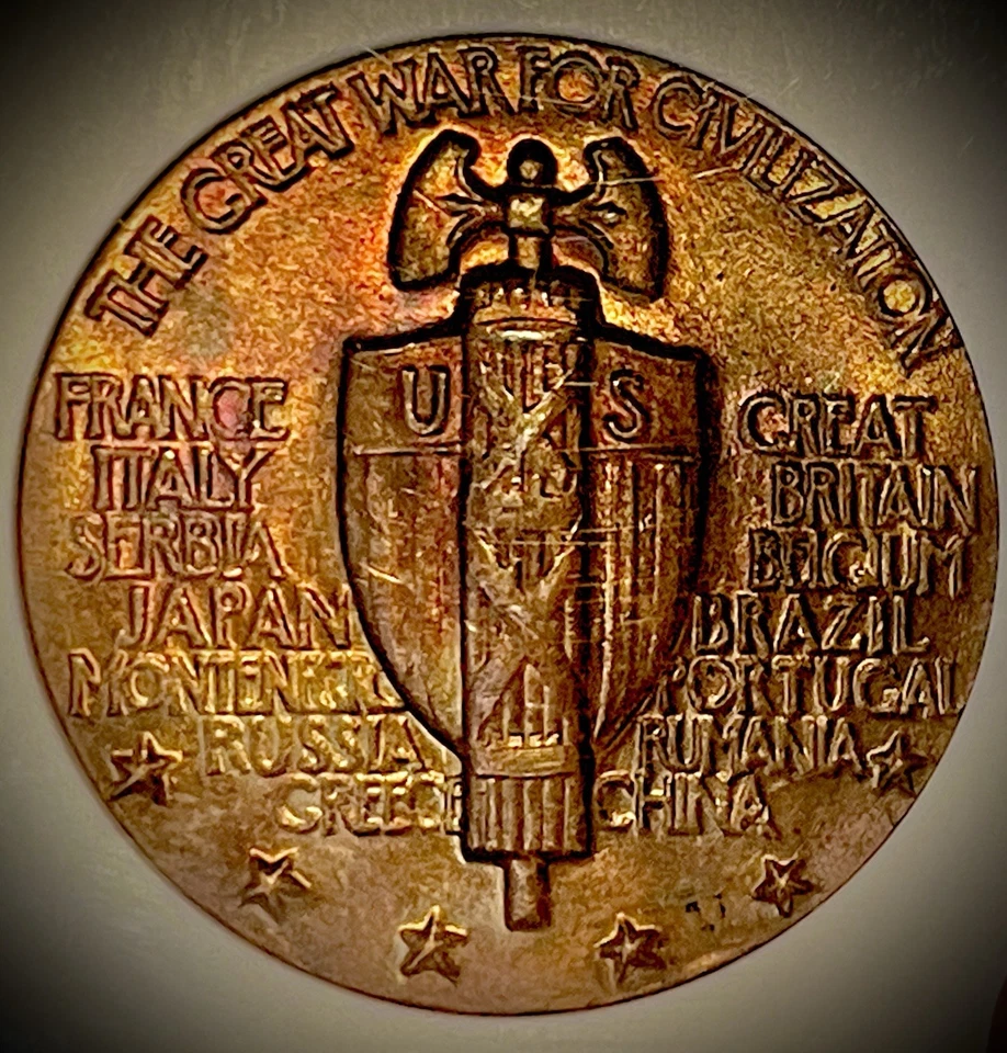 Medalla de la Victoria de la Primera Guerra Mundial 1919-20 Ngc Ms 64rb Foto 2 de 3