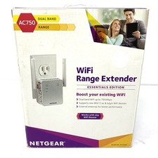 Netgear Wi-Fi Range Extender AC750 Dual Band Mod EX 3700 New Open Box