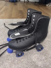 Chicago Men's Classic Roller Skates Premium Black Quad Rink Skates Size 10