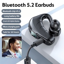 Bluetooth Headset Wireless Bluetooth Earpiece Hand-Free Headphone for Trucker