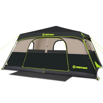 Instant Tent 10 Person Waterproof Pop Up Camping Rainfly Easy Setup HINSTANT