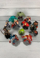 Disney Infinity 12 Figure Lot Hulk Jack Sparrow Captain America Iron Man Thor