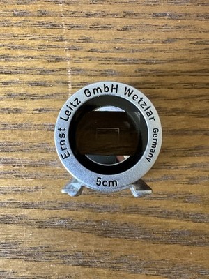Vintage Leica E Leitz Wetzlar SBLOO 50mm 5cm Brightline Viewfinder Optical