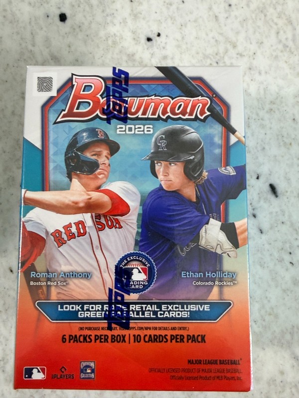 2026 BOWMAN BASEBALL VALUE BLASTER BOX (60 Cards) w/Chrome MLB Brand New