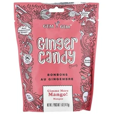 Chewy Ginger Candy, Gimme More Mango!, 5 oz (141.8 g)
