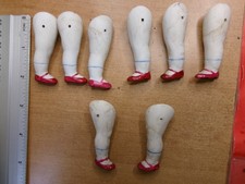4 pair antique bisque doll legs for repair olls Germany