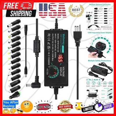 120W Universal Power Supply Adjustable DC 3V ~ 24V Variable Switching AC/DC A...
