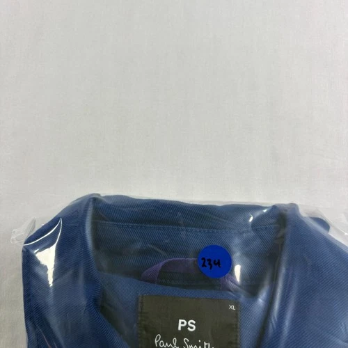 Paul Smith Chore Jacket Mens XL Blue Button Up Collared Trucker Coat  image 9