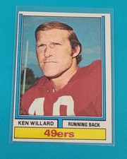 1974 Topps #19 Ken Willard San Francisco 49ers FOOTBALL Card D9