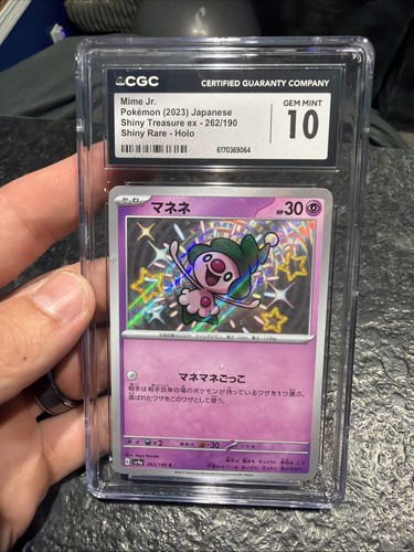 Pokemon TCG Mime Jr. 262/190SV4A: Shiny Treasure EX Holo Card (Japanese) Gem 10