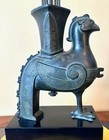 VINTAGE MCM WILLIAM "BILLY" HAINES POMPEIAN BRONZE PATINA CAST METAL  TABLE LAMP — photo 4