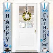 Happy Fathers Day Banner - XtraLarge, 72x12 Inch  Father's Day Door Banner for