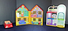 Peppa Pig Home Playset W Car, Shopping Mall, 3 Figures  Furniture Accessories