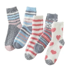 Nimalpal Fuzzy Socks for Women - Fluffy Cozy Slipper Socks, Winter Womens Val...