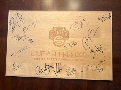 RARE:  Seattle Sonics Basketball 2005-2006 Autographed “Live at the Hardwood”
