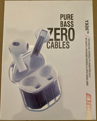 PURE BASS ZERO CABLES YXO6 EARPHONES - New Sealed