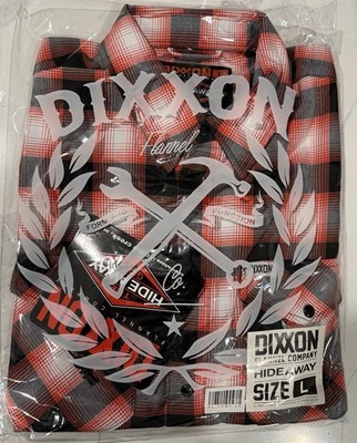 DIXXON Flannel Hideaway's Hideaway Grill Roadhouse Collab Cave Creek AZ Sz L NEW